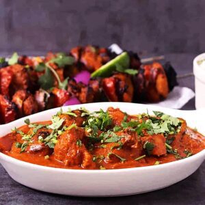 Chicken Tikka masala with red Grevey